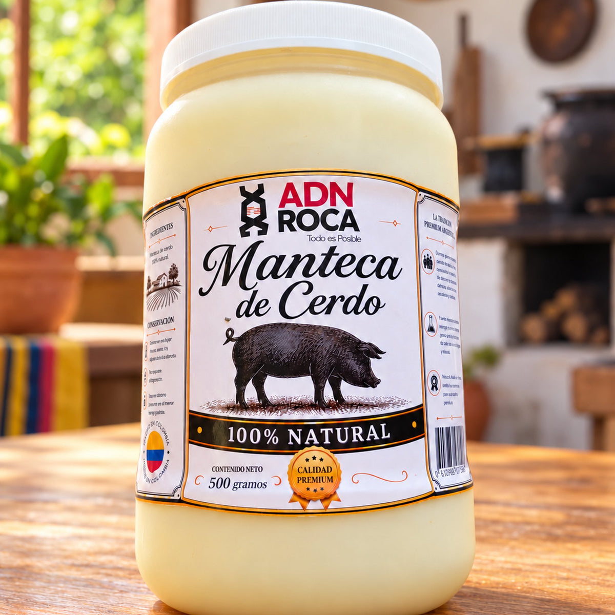 Manteca de Cerdo Pura de 500 gramos